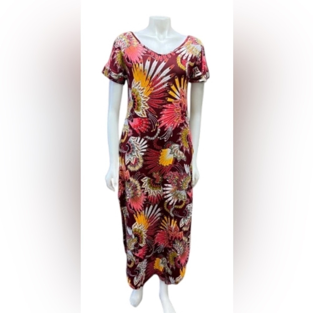 Grecerelle NWT Dress Maxi Form Fitting Multicolour Size XS